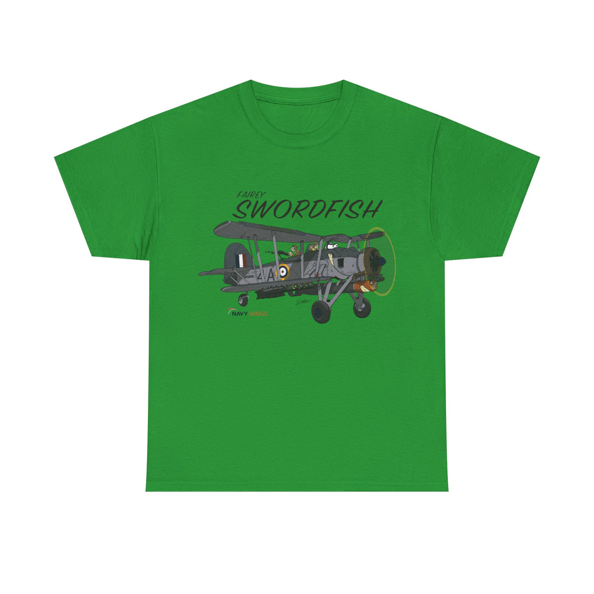 Swordfish Vintage Biplane T-Shirt — WWII Aircraft Aviation Tee