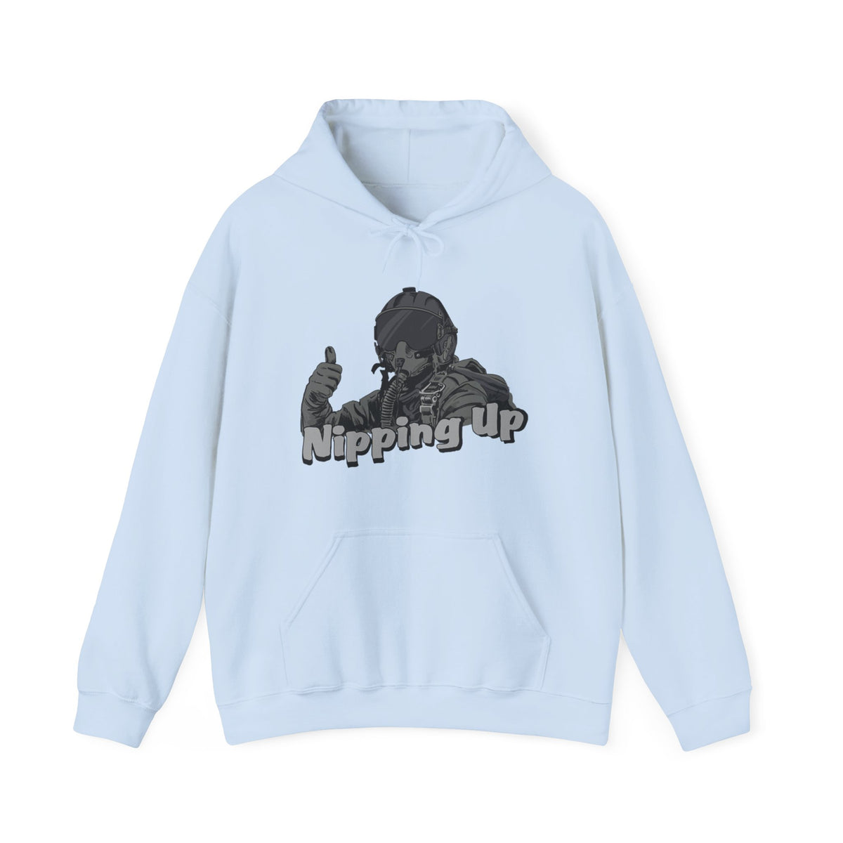 Nipping Up Fighter Pilot design Unisex Heavy Blend™ Hooded Sweatshirt - Funky Aviation