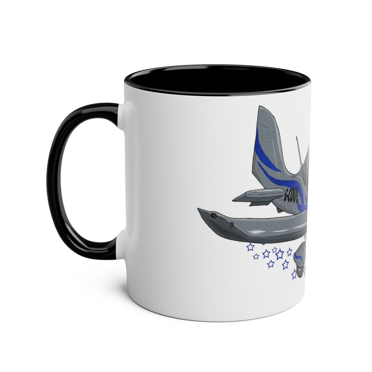 Eurostar EV97 Captain Cool Two-Tone Coffee Mugs, 11oz - Funky Aviation
