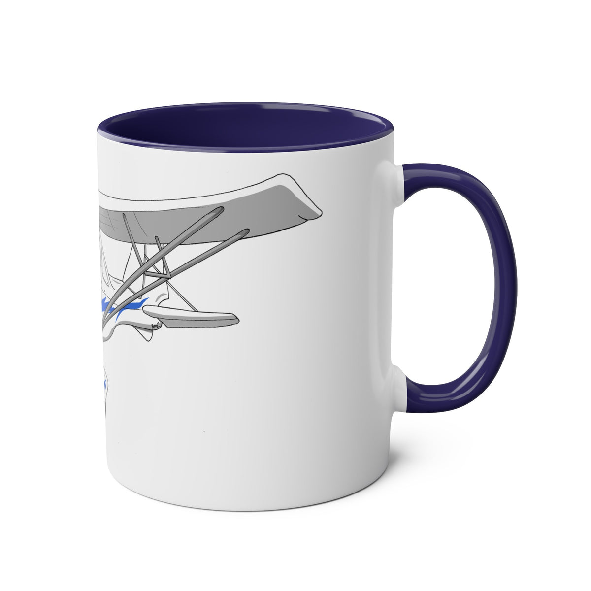 Ikarus C42 Two-Tone Coffee Mugs, 11oz - Funky Aviation