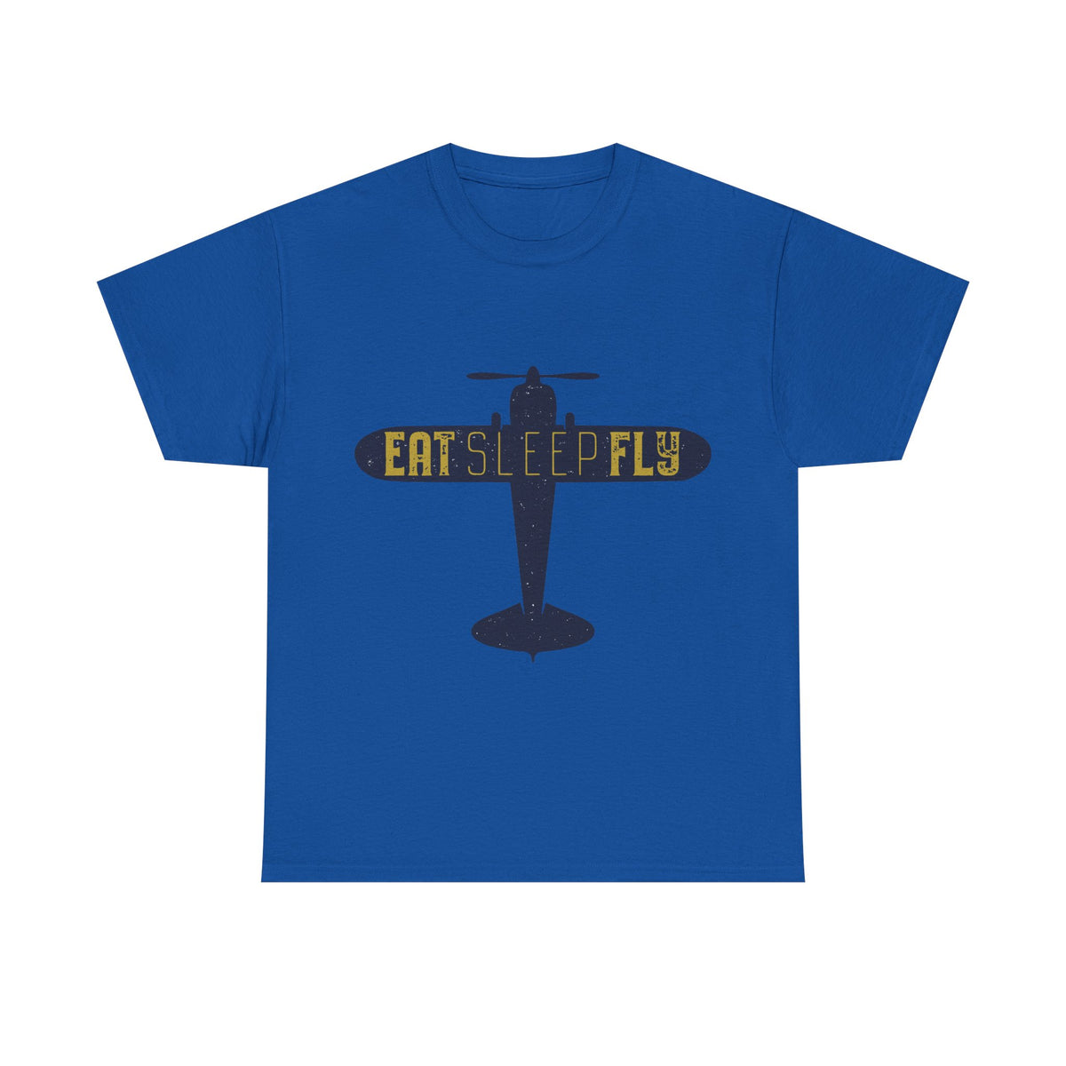 Eat Sleep Fly T-Shirt — Vintage Airplane Pilot Tee