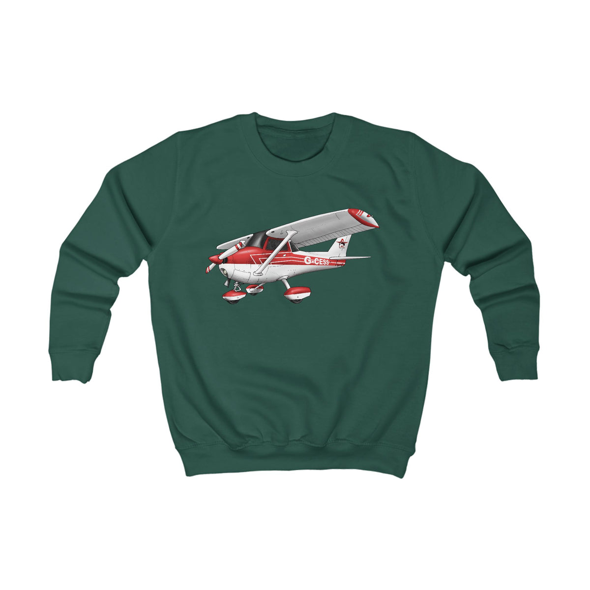 Kids Sweatshirt LAC Cessna Team High Wing Aeroplane Design