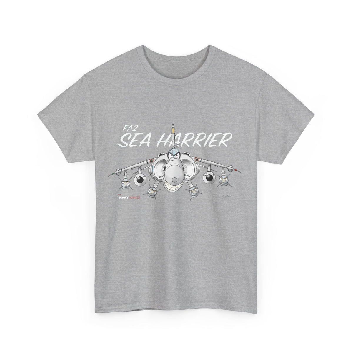 Vintage Fighter Jet Graphic Cotton T-Shirt