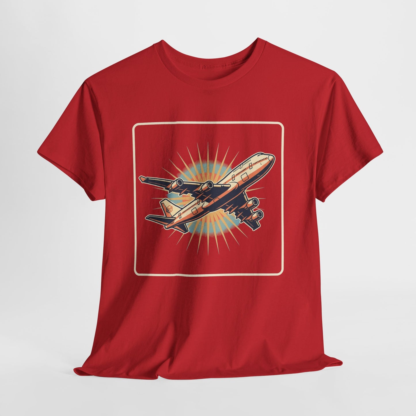 Vintage Jumbo Jet T‑Shirt — Retro Aviation Graphic Tee for Plane Lovers