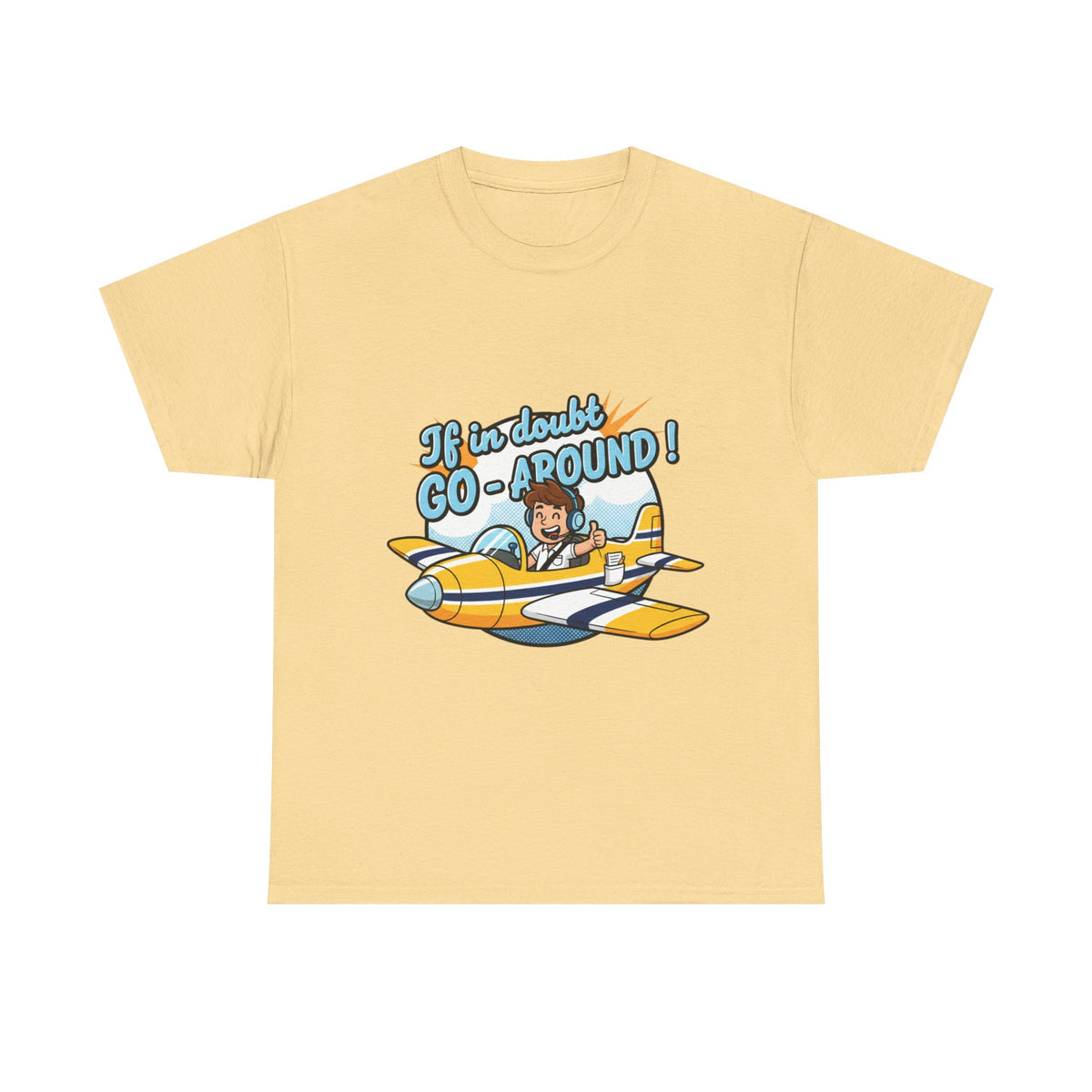 "If in Doubt, Go Around" Pilot Plane T‑Shirt