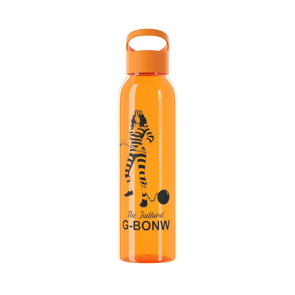 G-BONW Jailbird Glass Water Bottle - Vintage Style Design