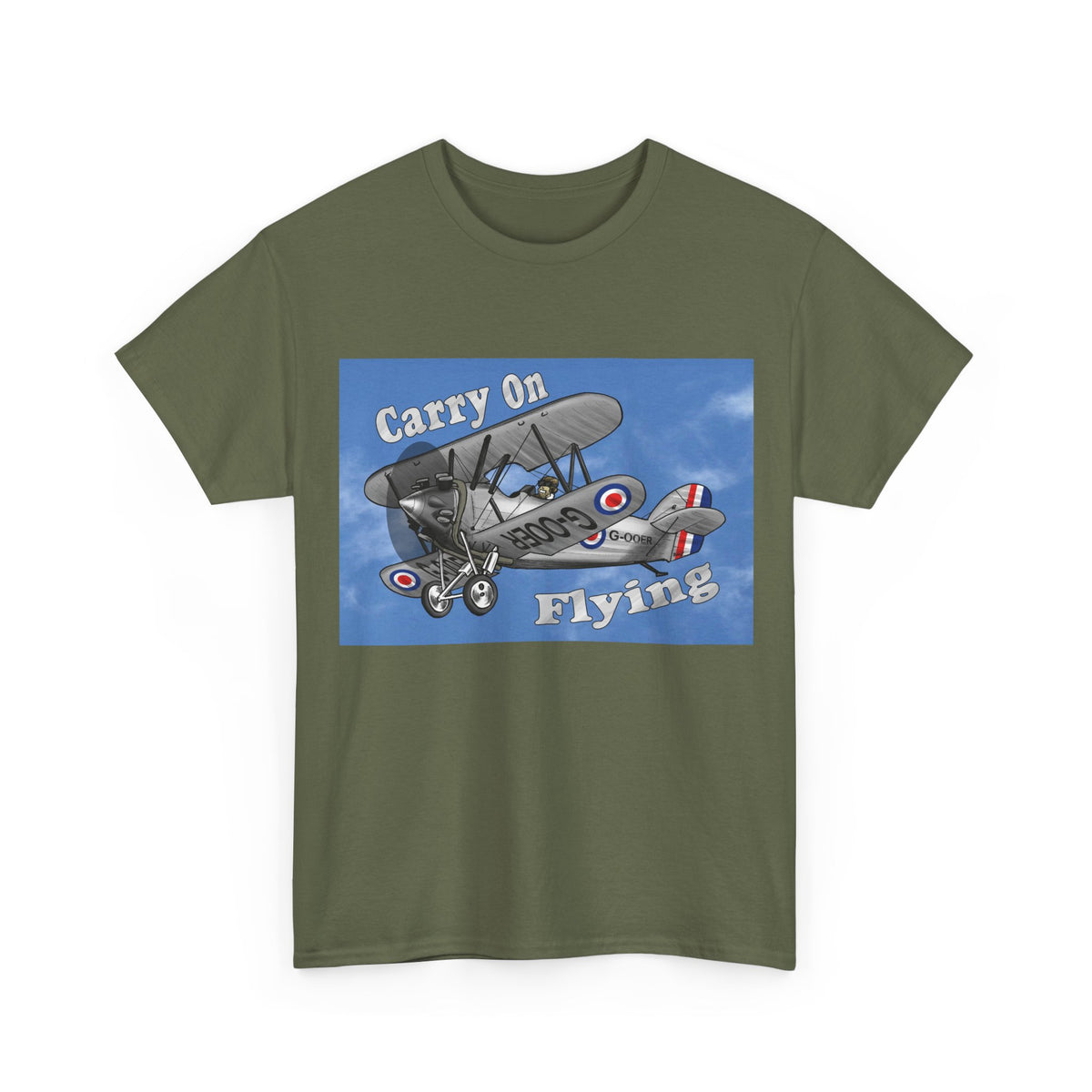 Carry On Flying Vintage Biplane Aviation T-Shirt