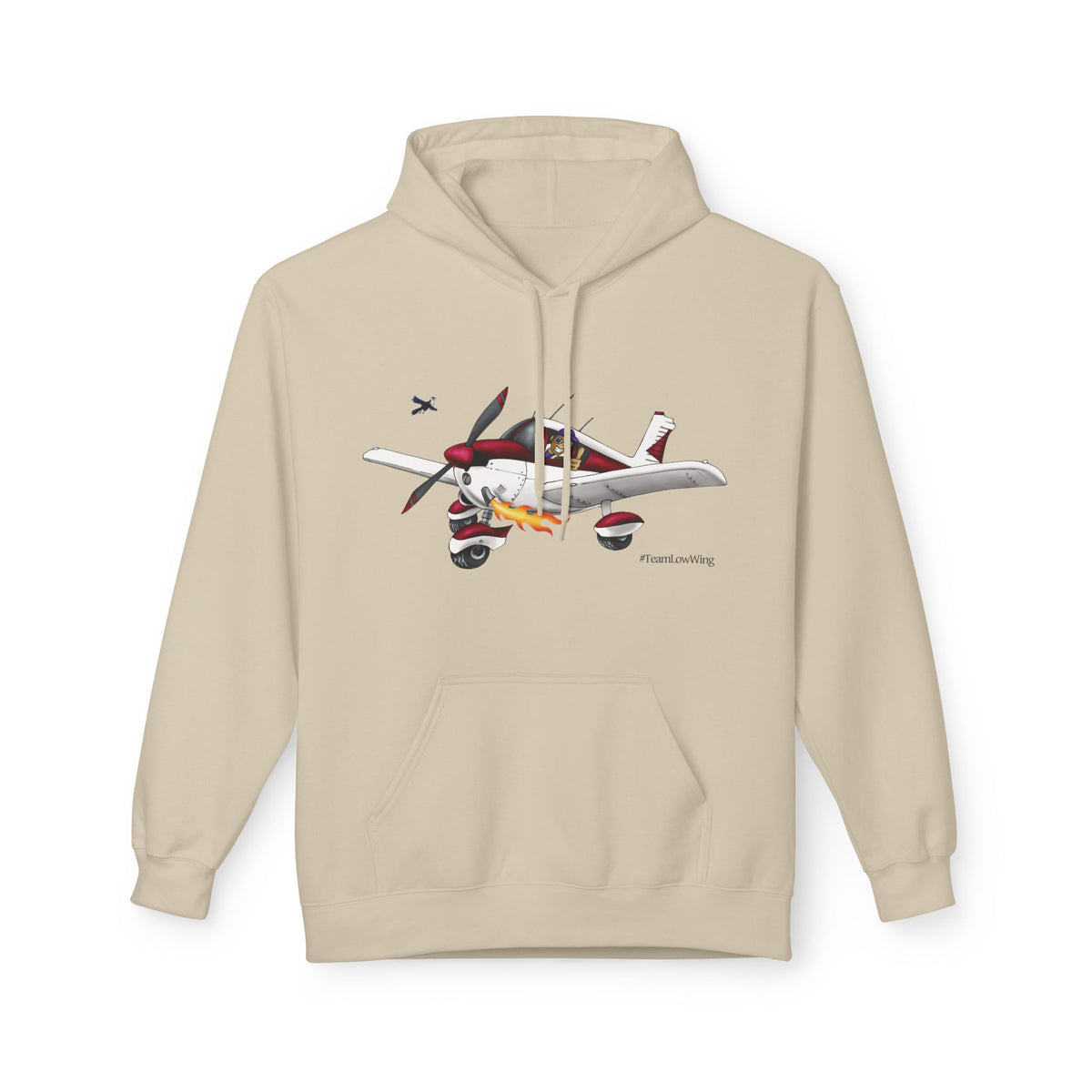 Flying Crazy Aviation Hoodie — 'Flying Crazy' Pilot/Plane Lover Fleece