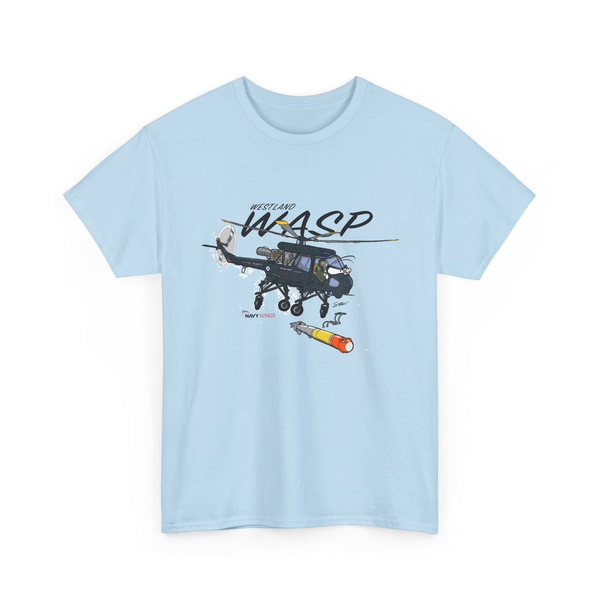 Wasp Attack Helicopter Tee — Military Aviation Graphic T-Shirt