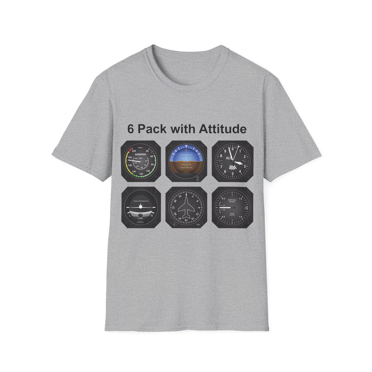 Aviator 6 Pack Unisex T-Shirt - Attitude Collection