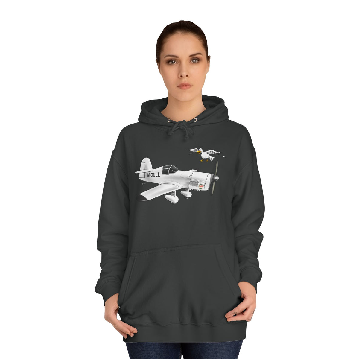 Vintage Mew Gull Hoodie - Historic Racing Aircraft Design