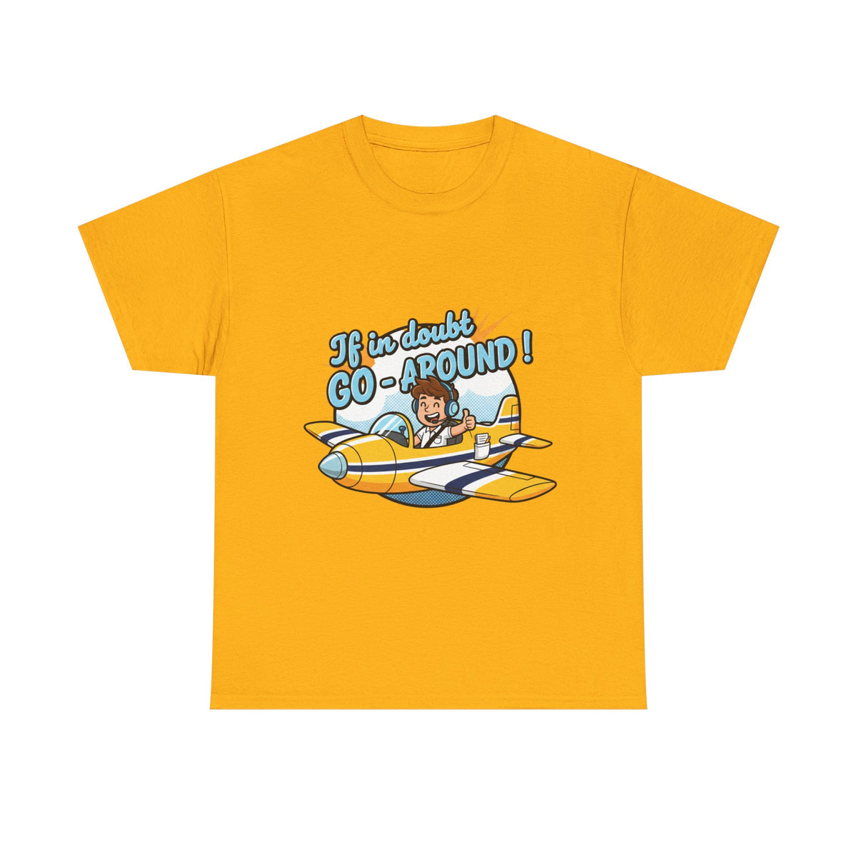 "If in Doubt, Go Around" Pilot Plane T‑Shirt