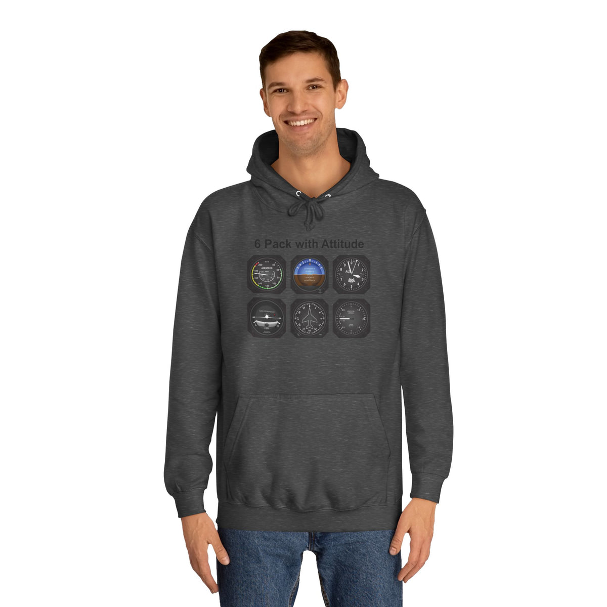 Hoodie — “6 Pack of Attitudes” College Pullover