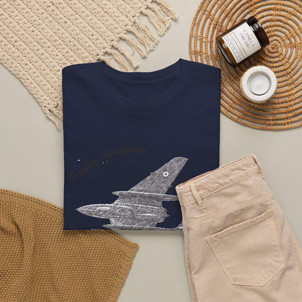 Funky Aviation Sea Vixen Vintage Aircraft T-Shirt