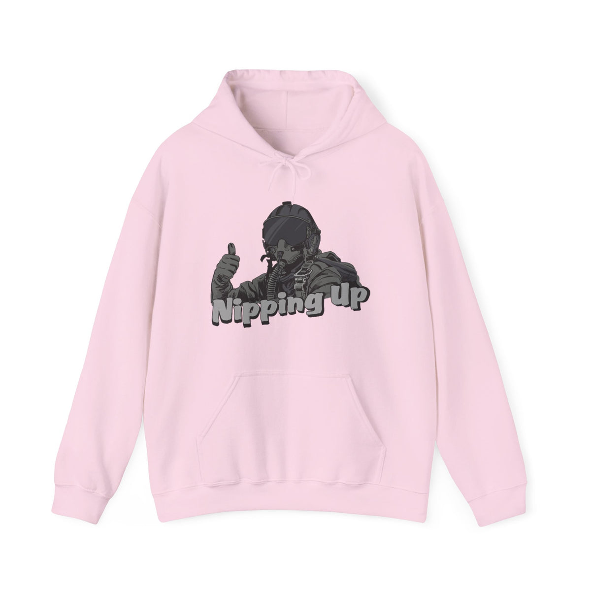 Nipping Up Fighter Pilot design Unisex Heavy Blend™ Hooded Sweatshirt - Funky Aviation