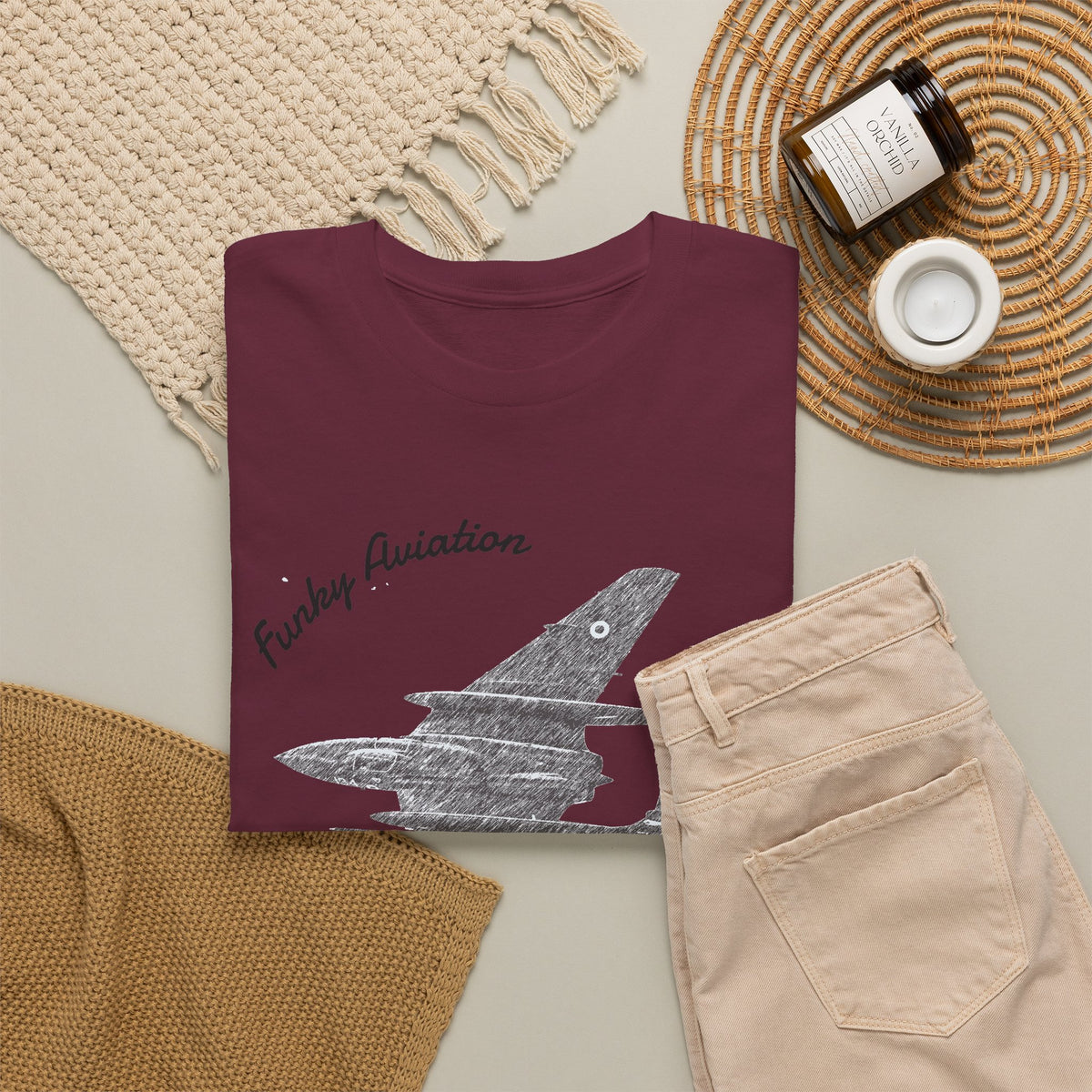 Funky Aviation Sea Vixen Vintage Aircraft T-Shirt