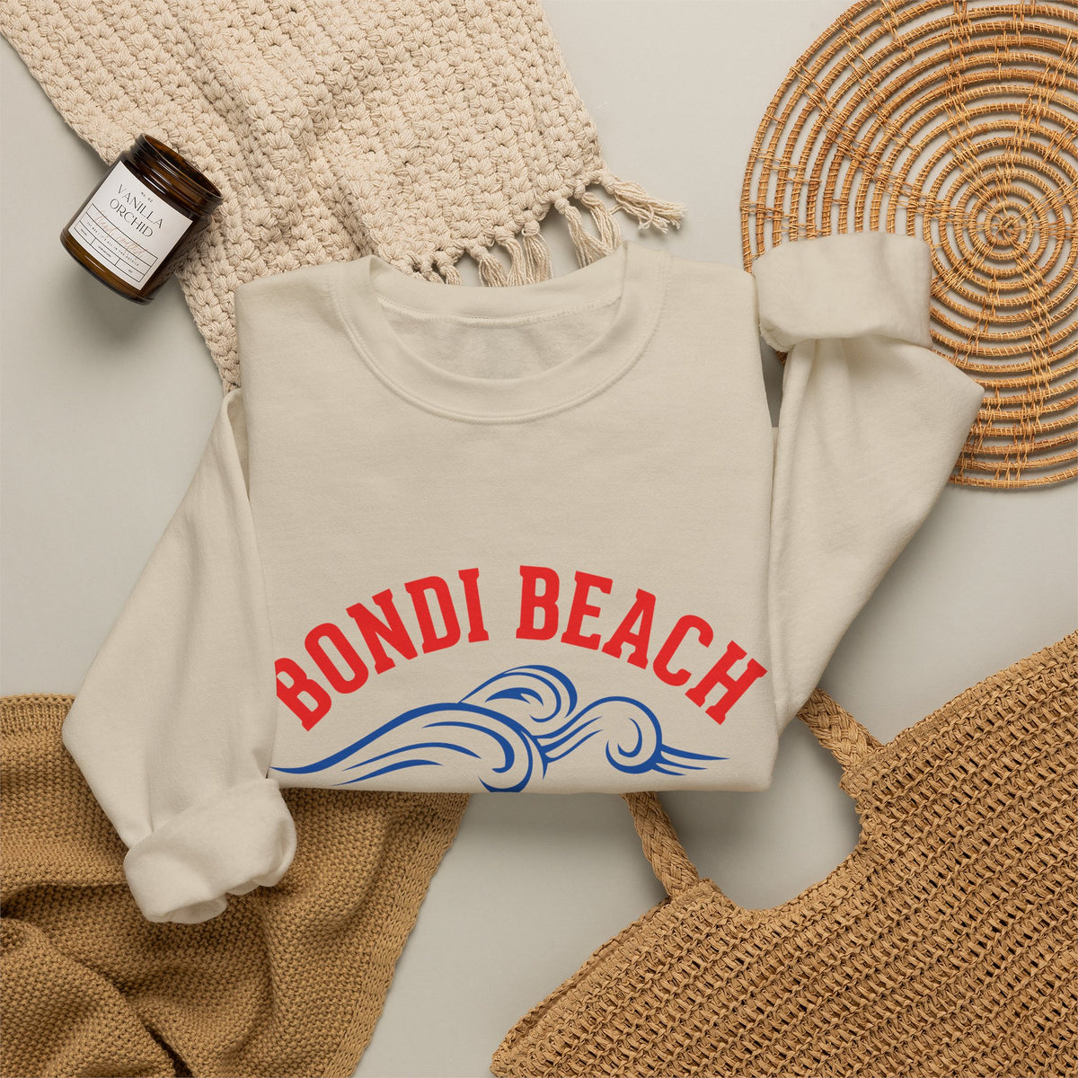 Bondi Beach Surfers Sydney Crewneck Sweatshirt