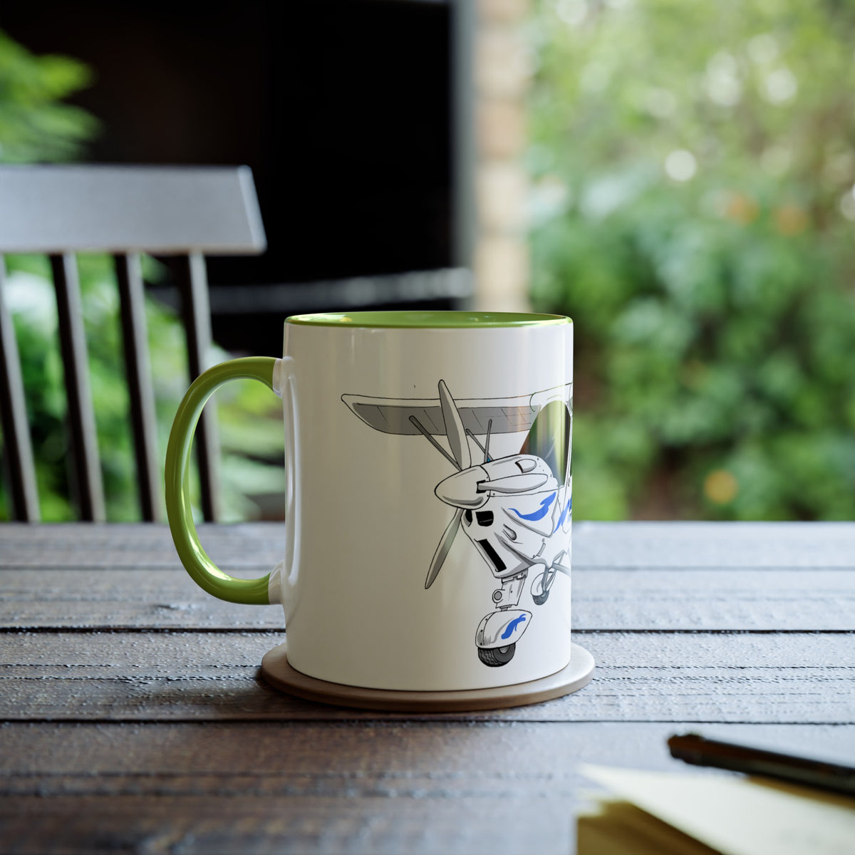 Ikarus C42 Two-Tone Coffee Mugs, 11oz - Funky Aviation