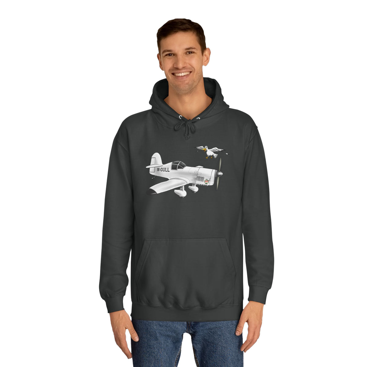 Vintage Mew Gull Hoodie - Historic Racing Aircraft Design