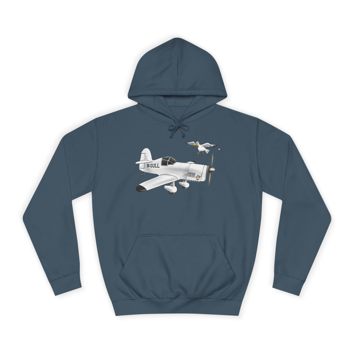 Vintage Mew Gull Hoodie - Historic Racing Aircraft Design