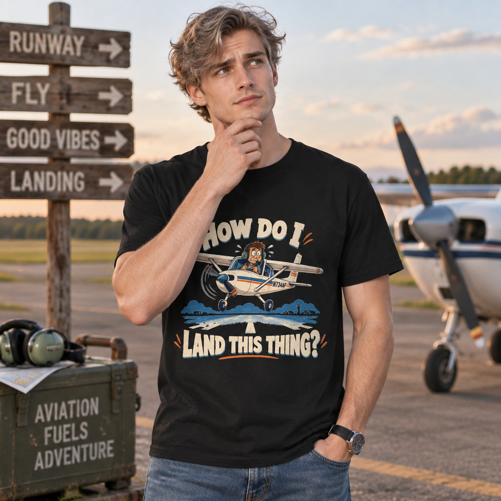 How Do I Land This Thing? Funny Pilot Aviation T-Shirt