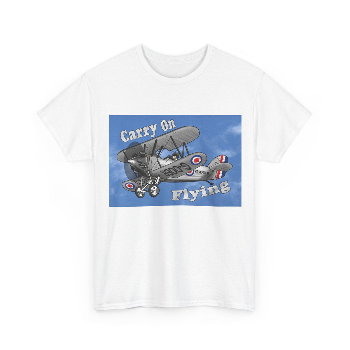 Carry On Flying Vintage Biplane Aviation T-Shirt
