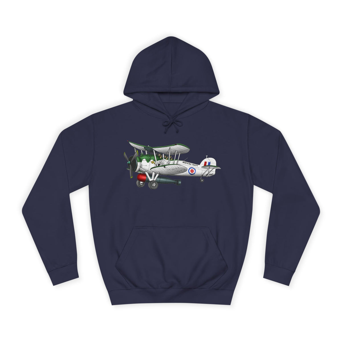 Navy Swordfish historic Aircraft Unisex College Hoodie - Funky Aviation