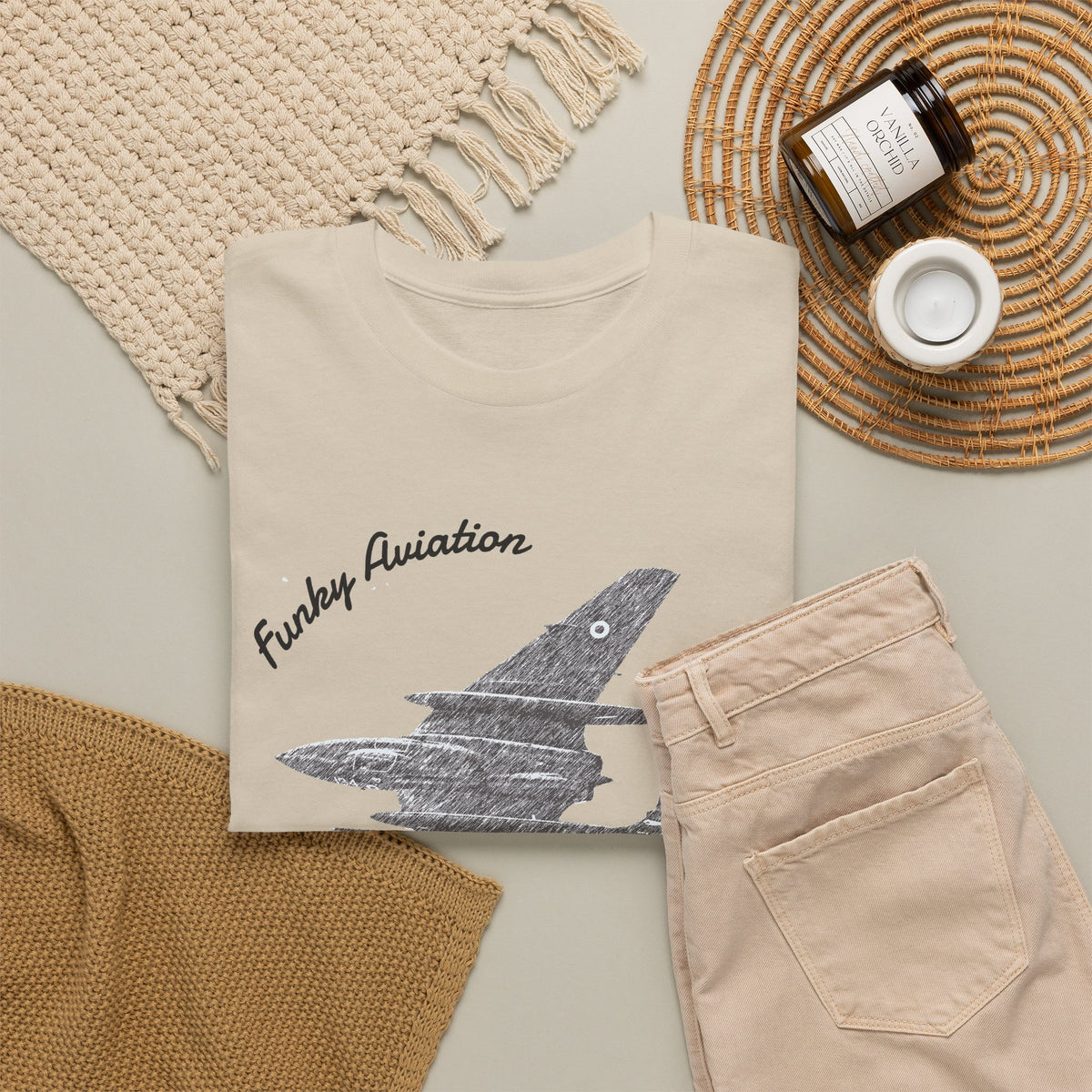 Funky Aviation Sea Vixen Vintage Aircraft T-Shirt