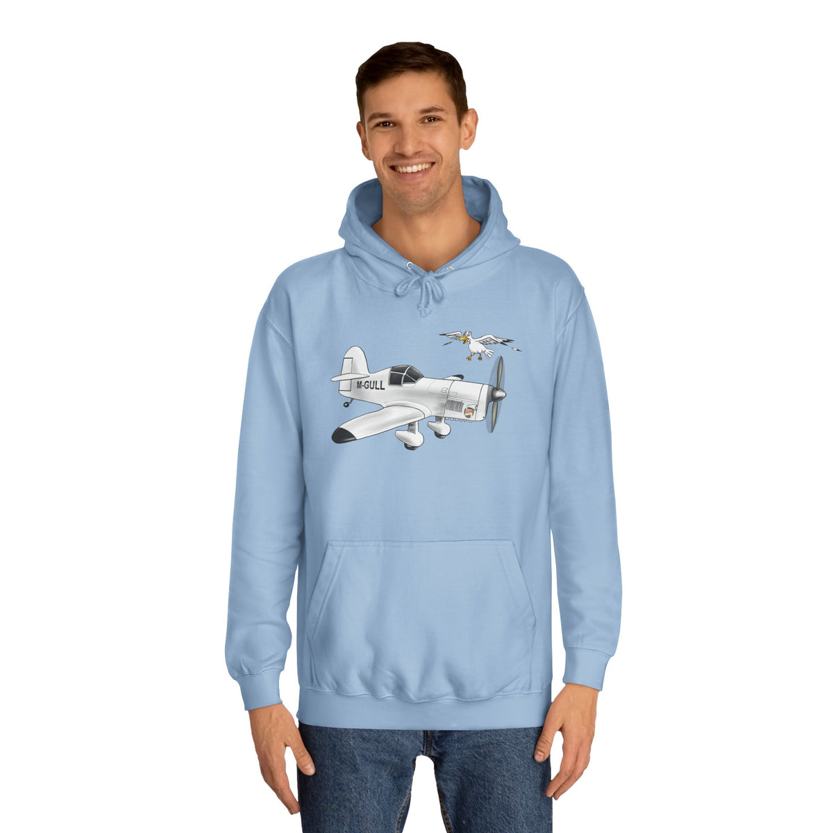Vintage Mew Gull Hoodie - Historic Racing Aircraft Design