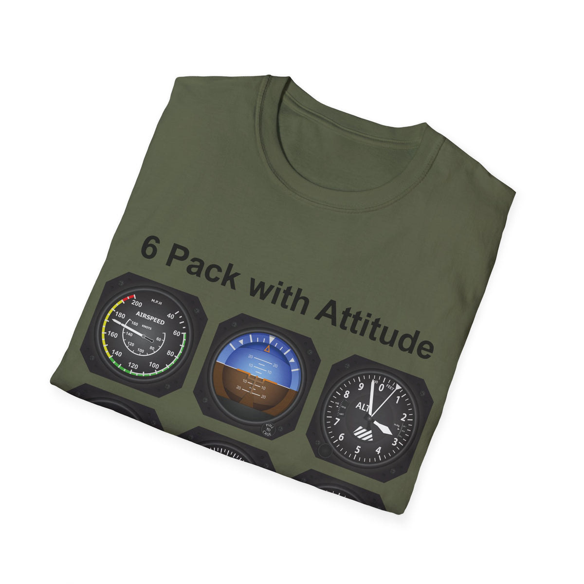 Aviator 6 Pack Unisex T-Shirt - Attitude Collection