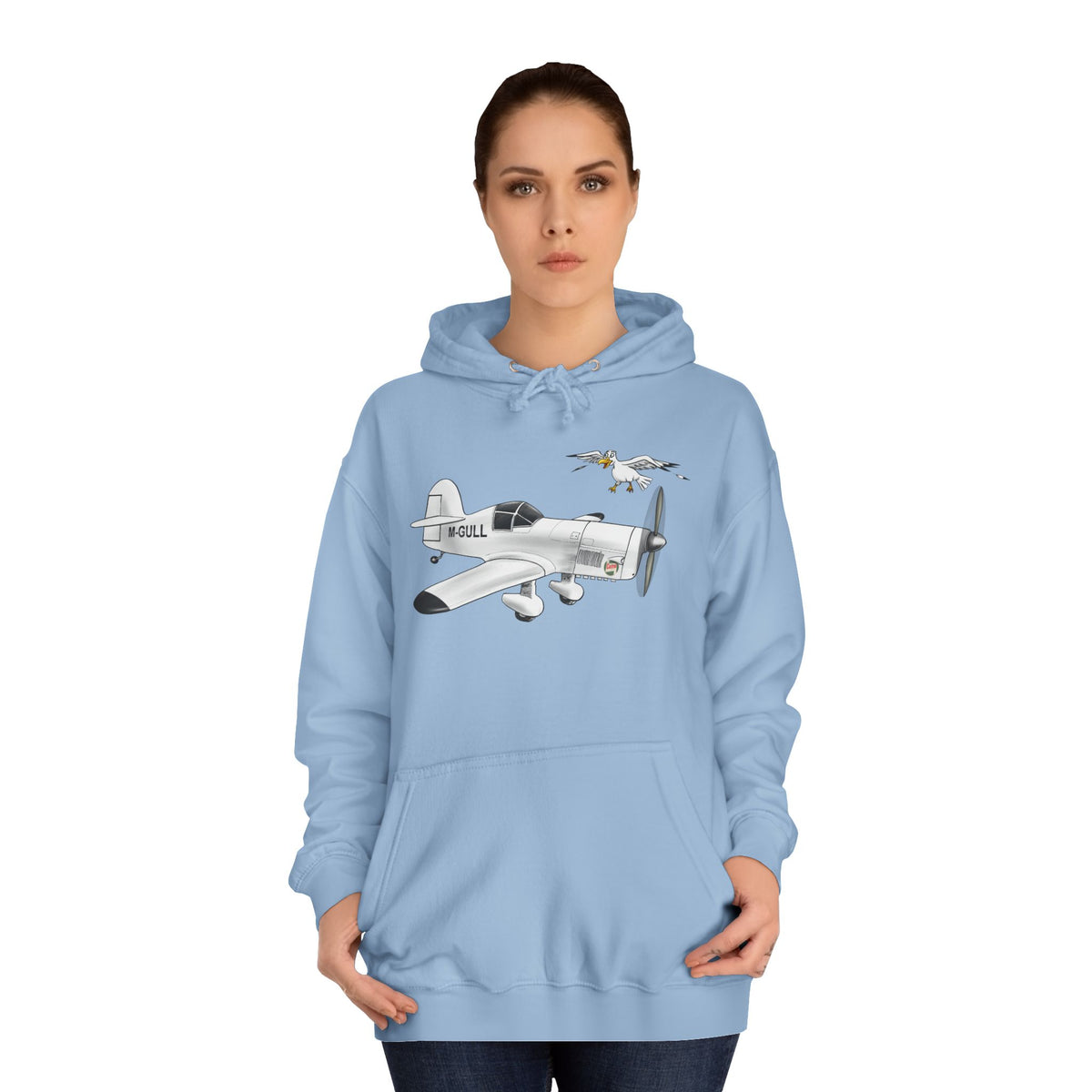 Vintage Mew Gull Hoodie - Historic Racing Aircraft Design
