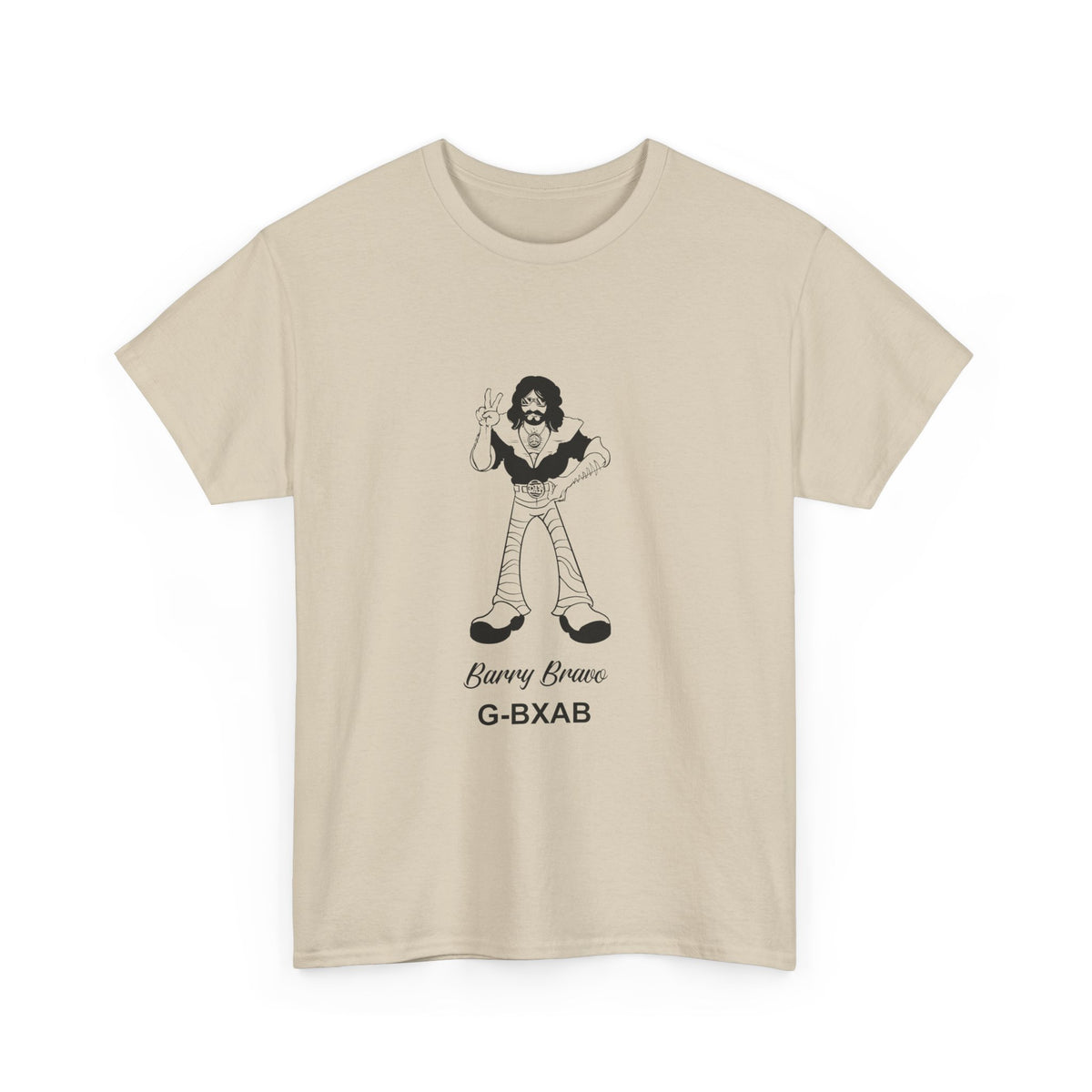 Tee Barry Bravo Piper PA28 Aircraft Retro Cartoon Design Unisex Heavy Cotton