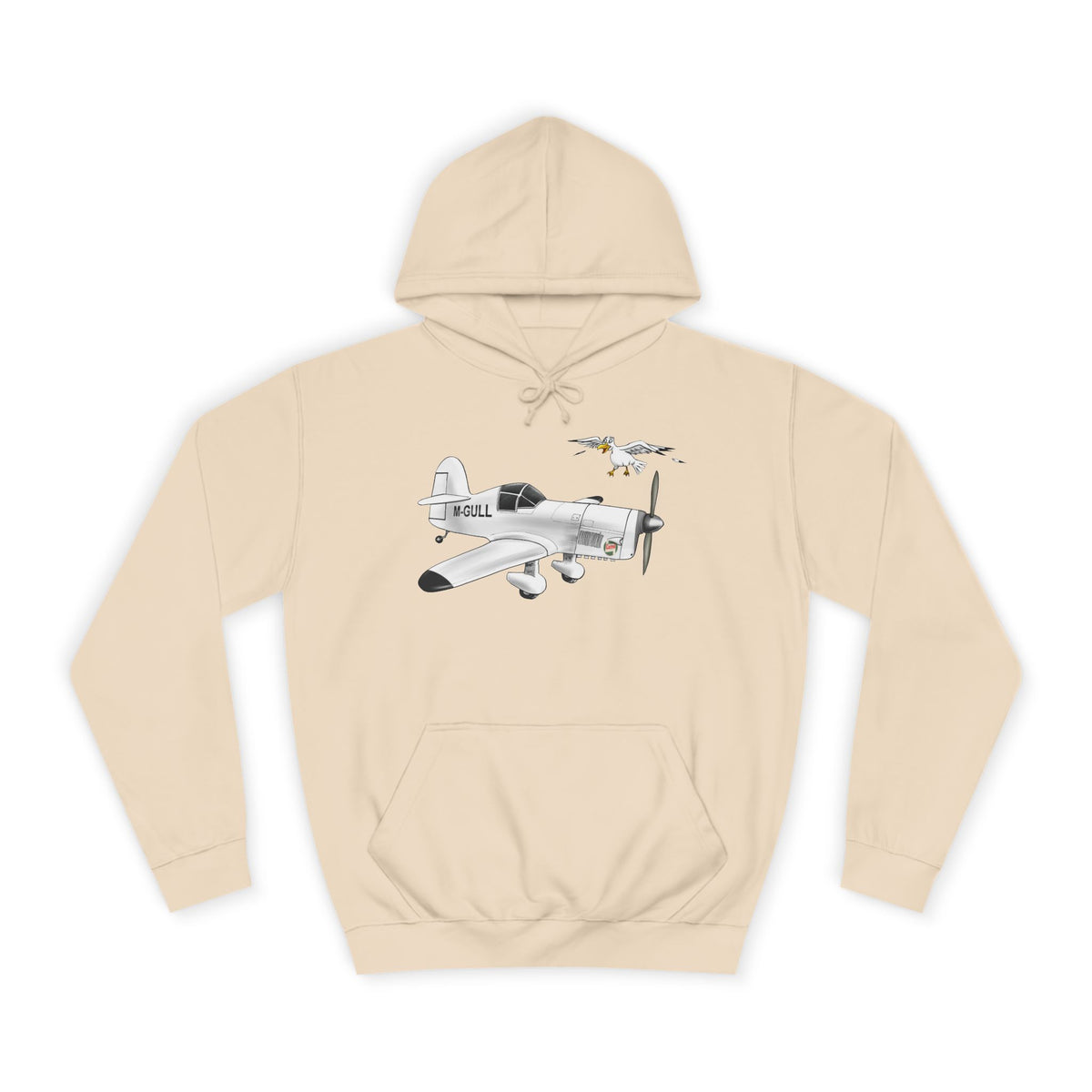 Vintage Mew Gull Hoodie - Historic Racing Aircraft Design