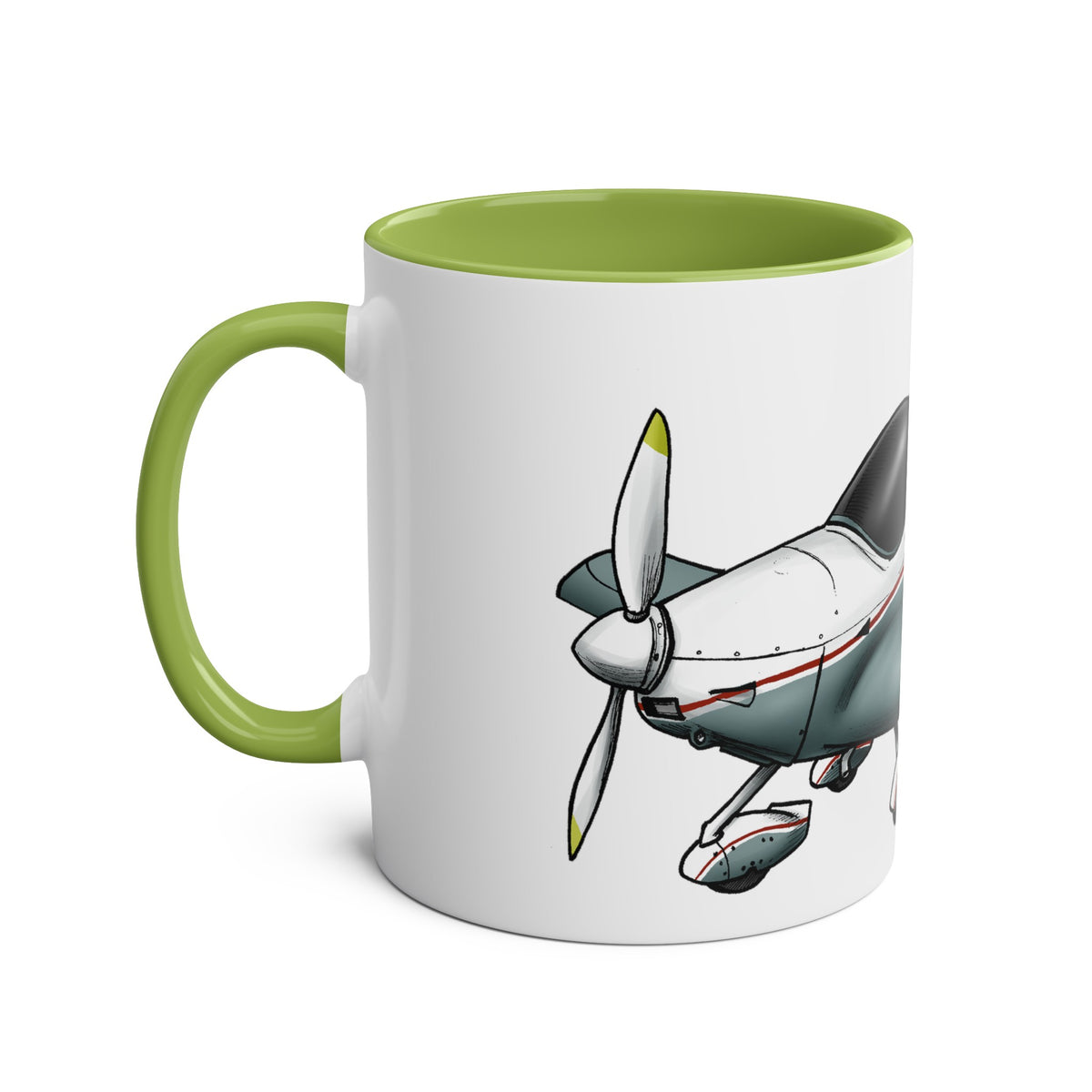 Sportcruiser Aircraft Two-Tone Coffee Mugs, 11oz - Funky Aviation