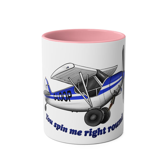 Super Cub Two-Tone Coffee Mugs, 11oz