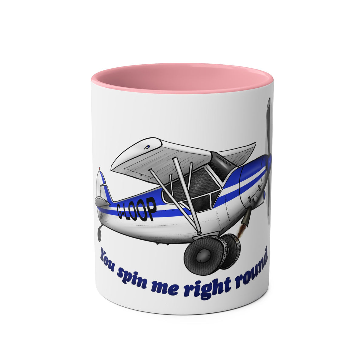 Super Cub Two-Tone Coffee Mugs, 11oz - Funky Aviation