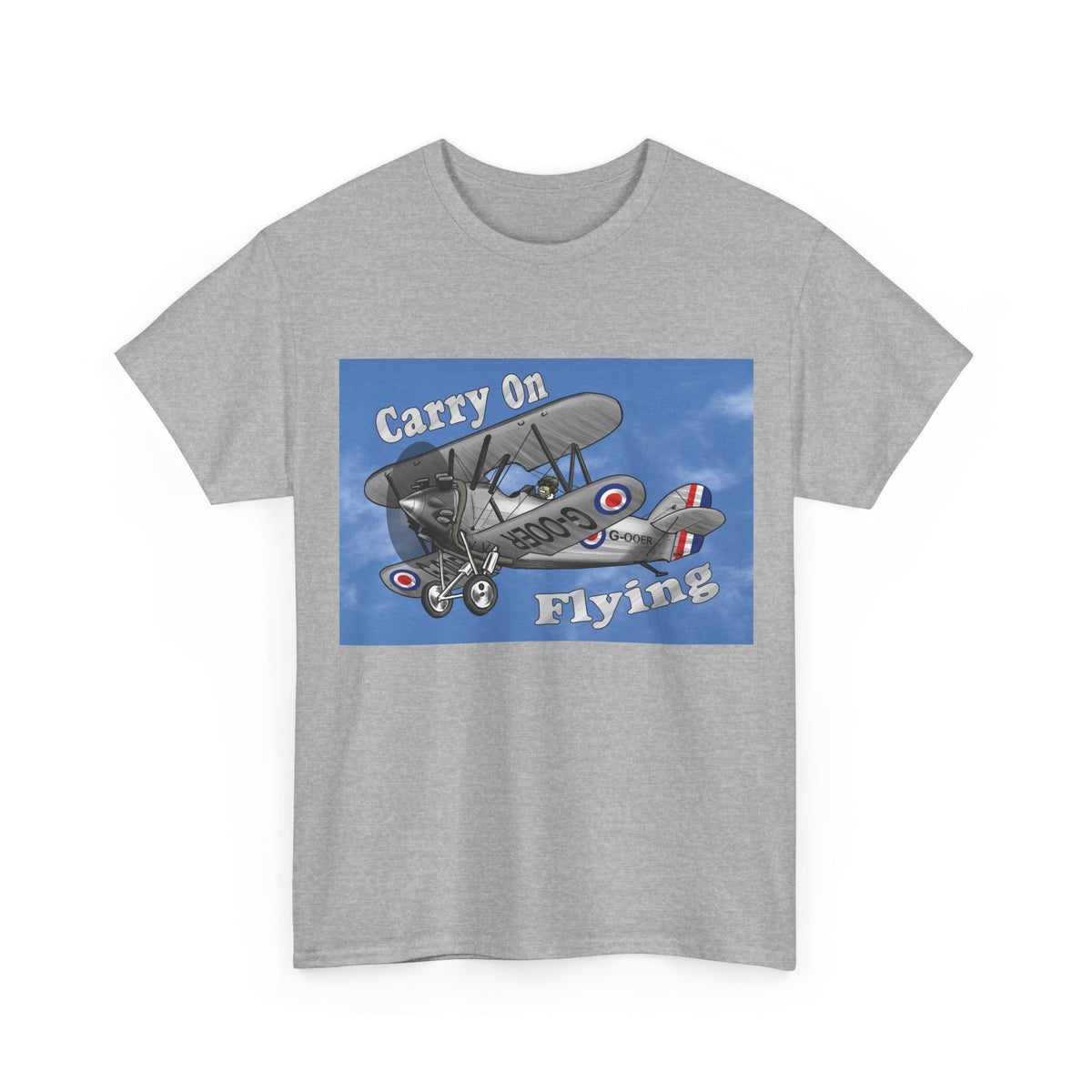 Carry On Flying Vintage Biplane Aviation T-Shirt