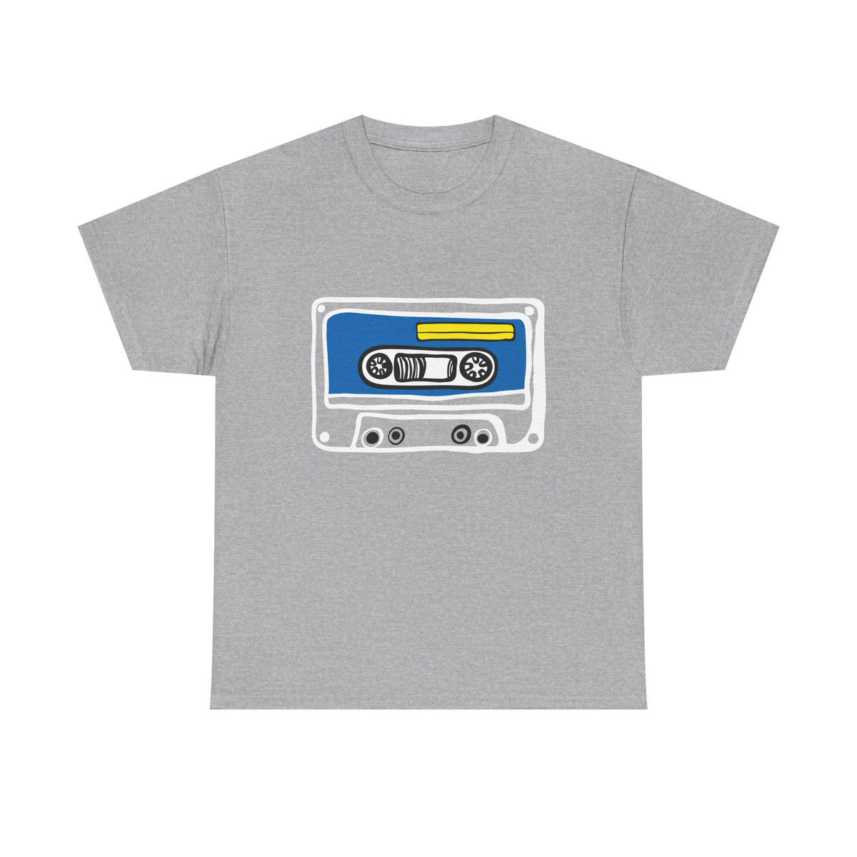 Retro Cassette Tape Graphic T-Shirt — 80s Music Vintage Tee