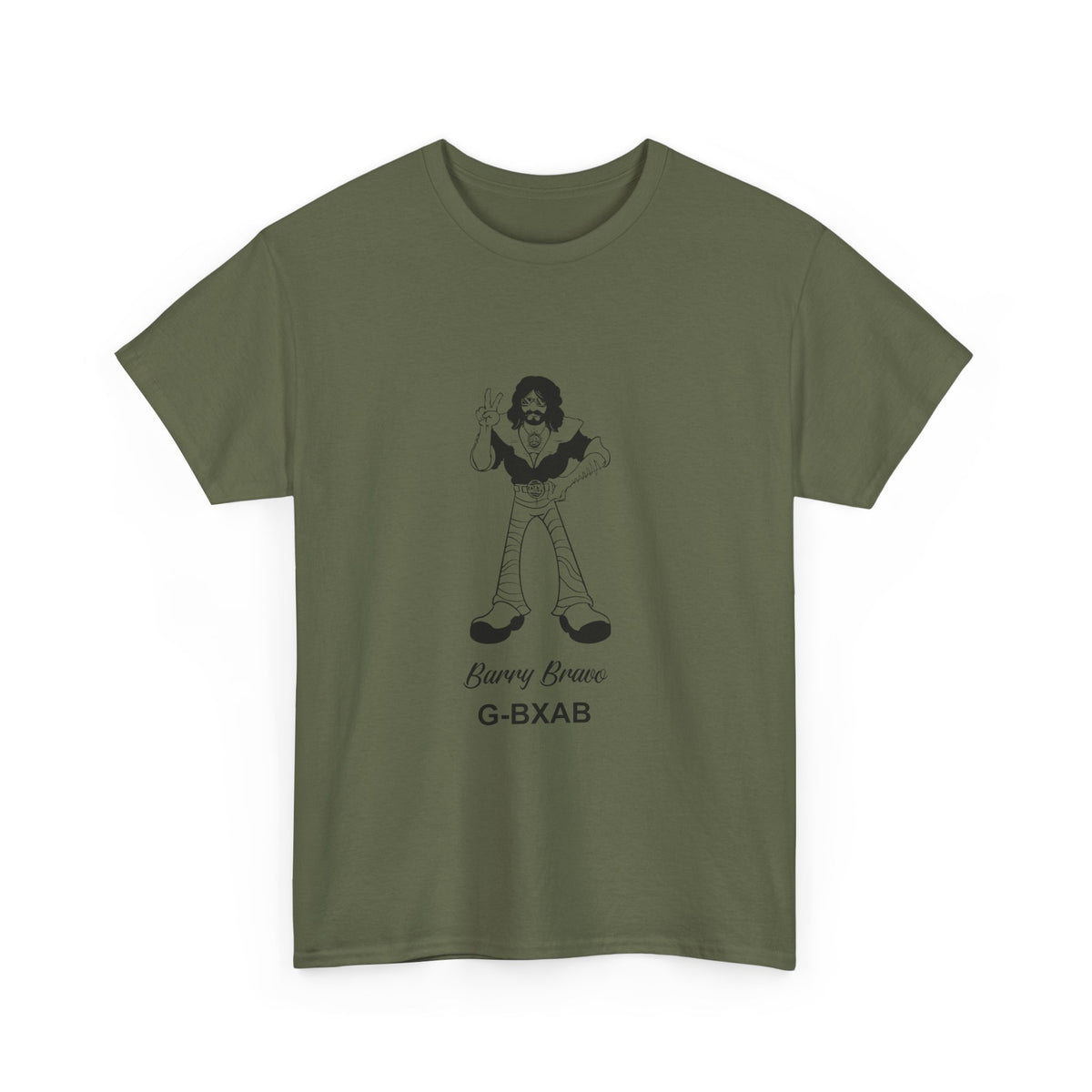 Tee Barry Bravo Piper PA28 Aircraft Retro Cartoon Design Unisex Heavy Cotton