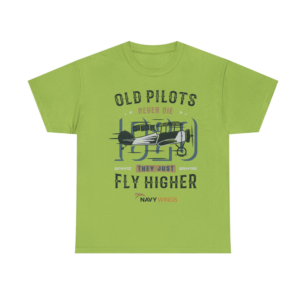 Aviation Pilot Tee - Old Pilots never Die they just Fly Higher