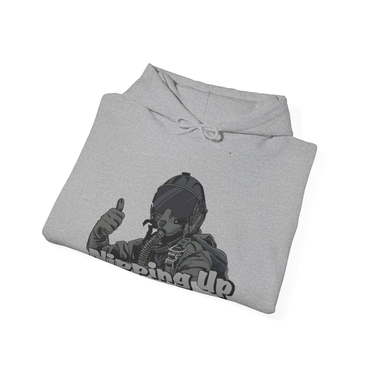 Nipping Up Fighter Pilot design Unisex Heavy Blend™ Hooded Sweatshirt - Funky Aviation