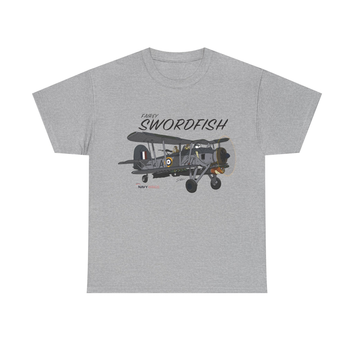 Swordfish Vintage Biplane T-Shirt — WWII Aircraft Aviation Tee