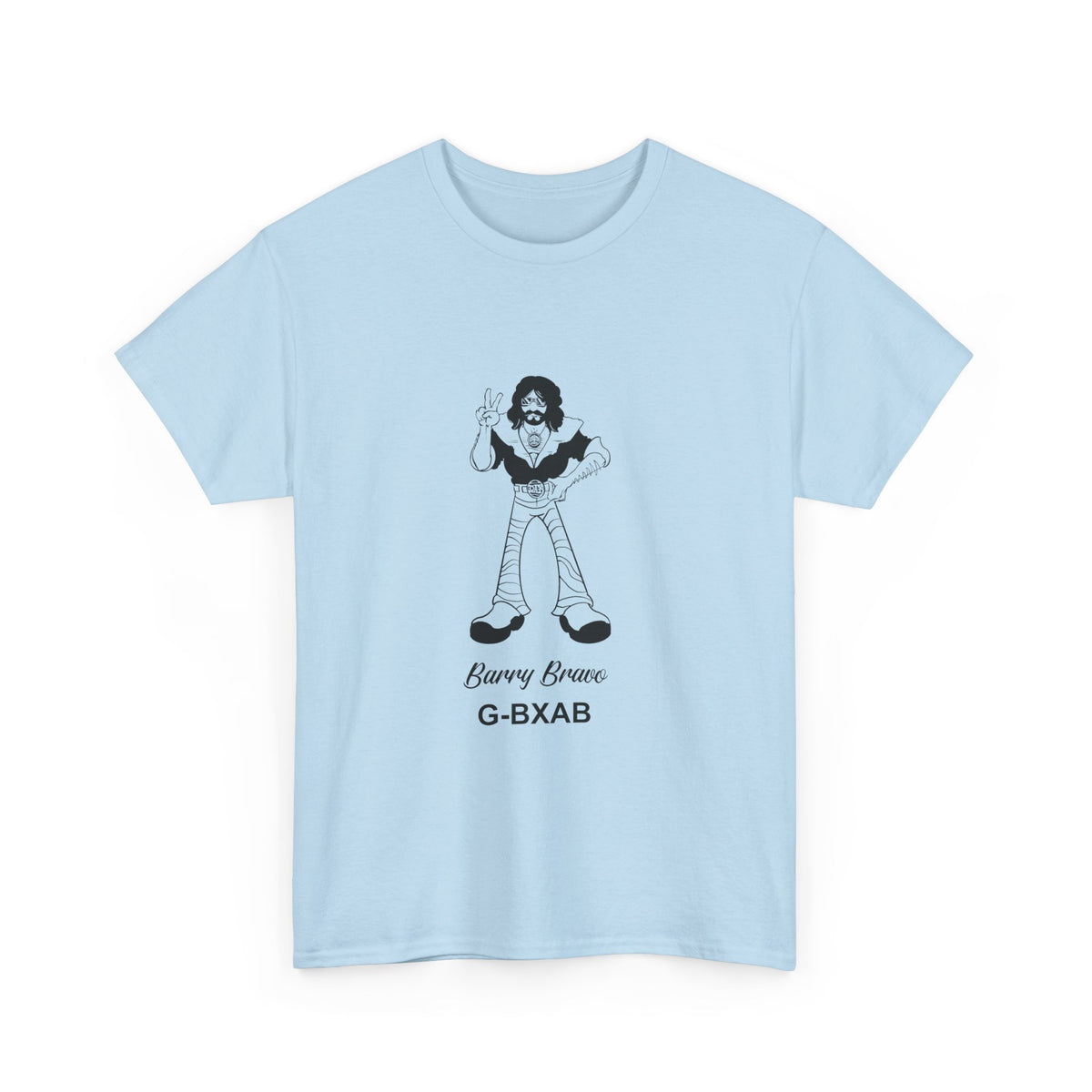 Tee Barry Bravo Piper PA28 Aircraft Retro Cartoon Design Unisex Heavy Cotton