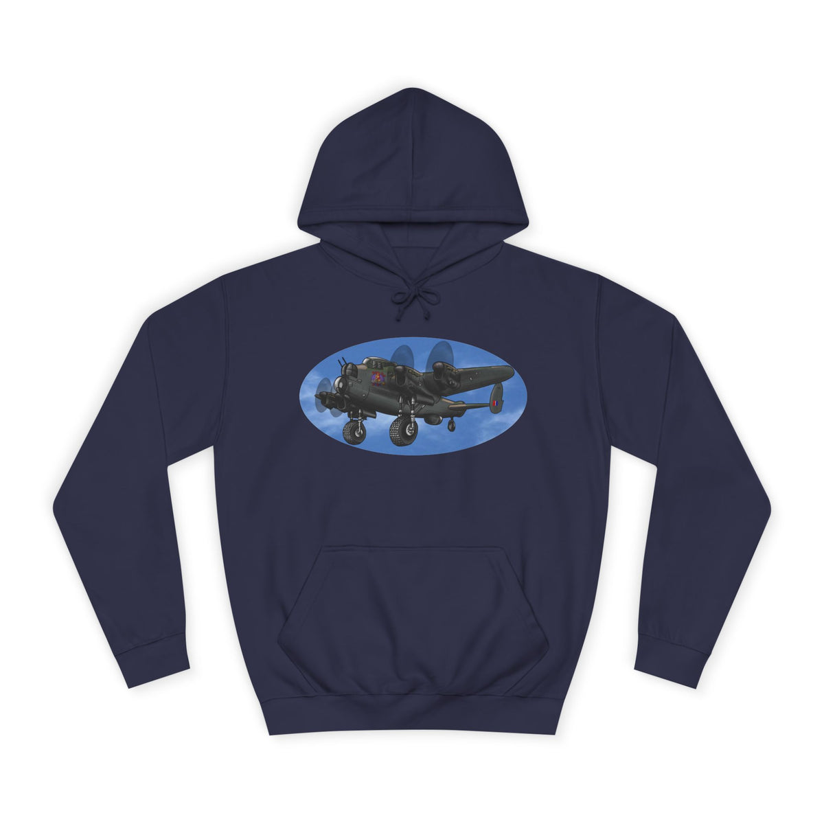 Vintage Lancaster Bomber Hoodie - Aviation Graphic Pullover