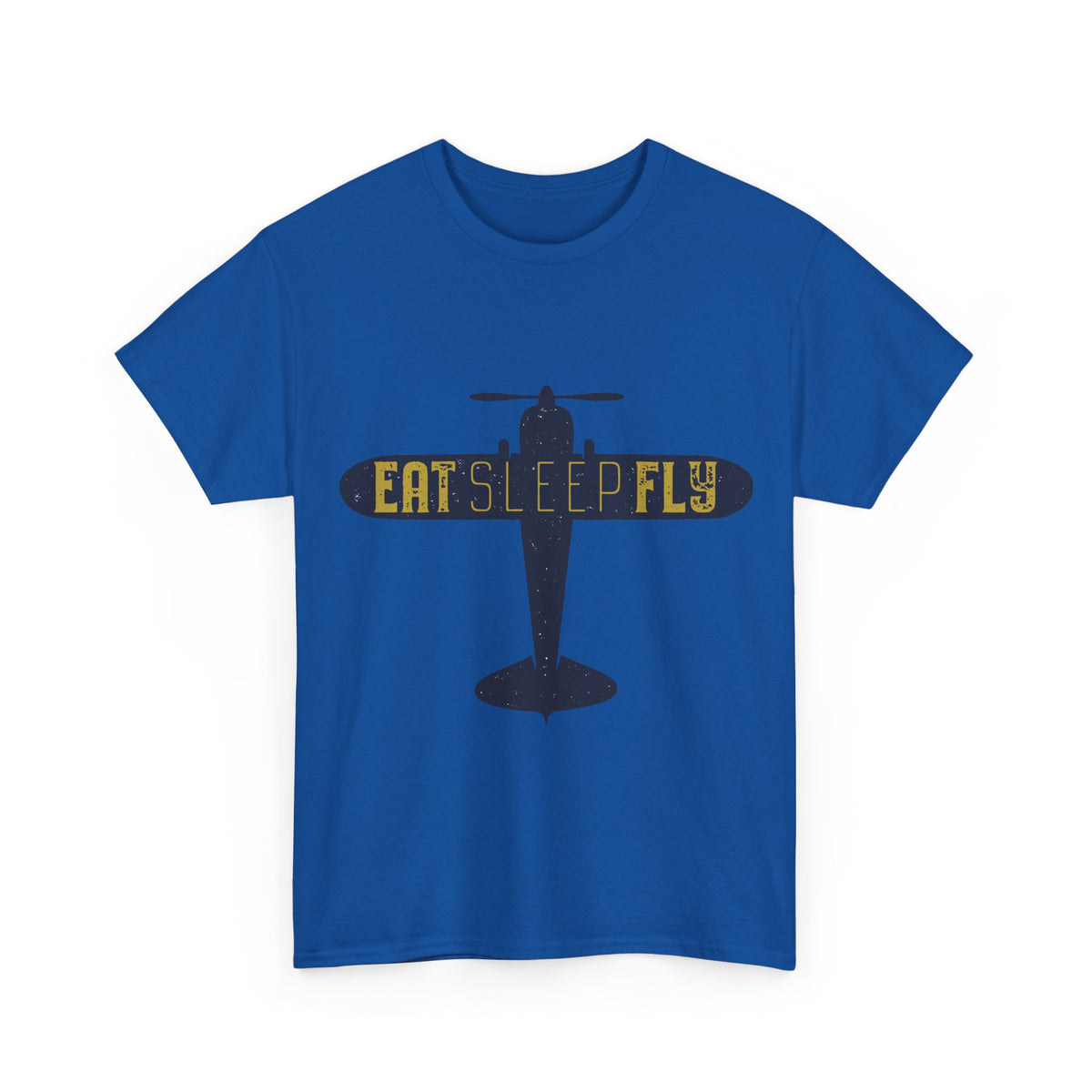Eat Sleep Fly T-Shirt — Vintage Airplane Pilot Tee