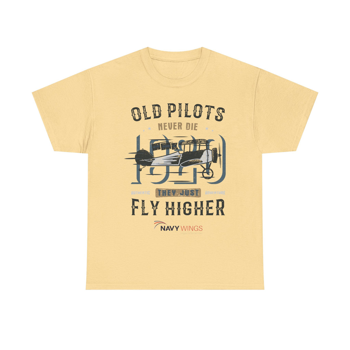 Aviation Pilot Tee - Old Pilots never Die they just Fly Higher