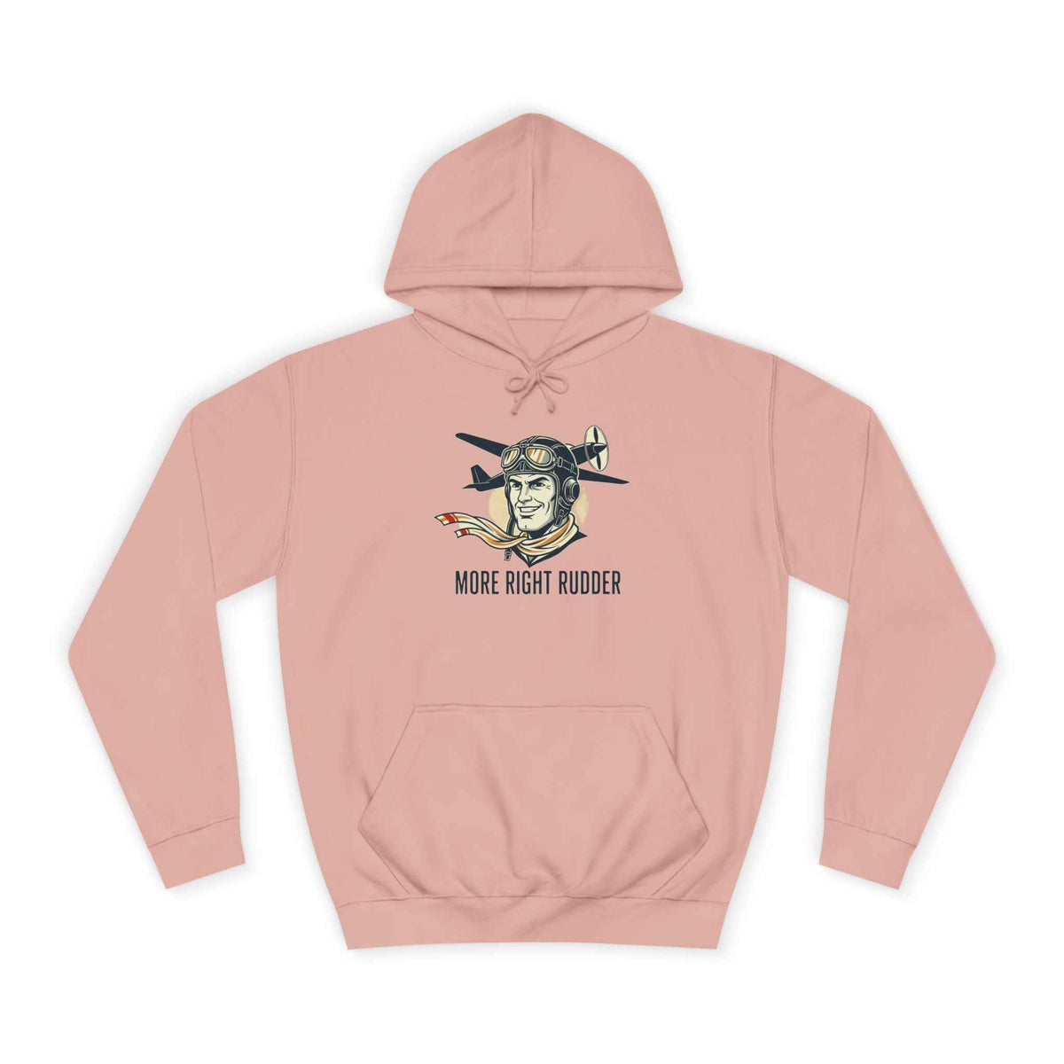 More Right Rudder Hoodie — "I Only Look This Relaxed Because You Can't See My Feet" Vintage Pilot Graphic Hoodie