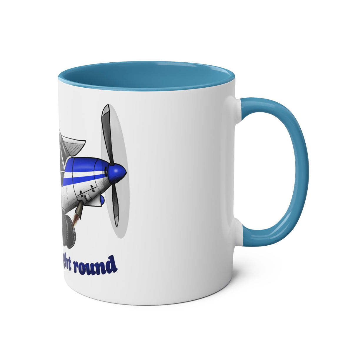 Super Cub Two-Tone Coffee Mugs, 11oz - Funky Aviation