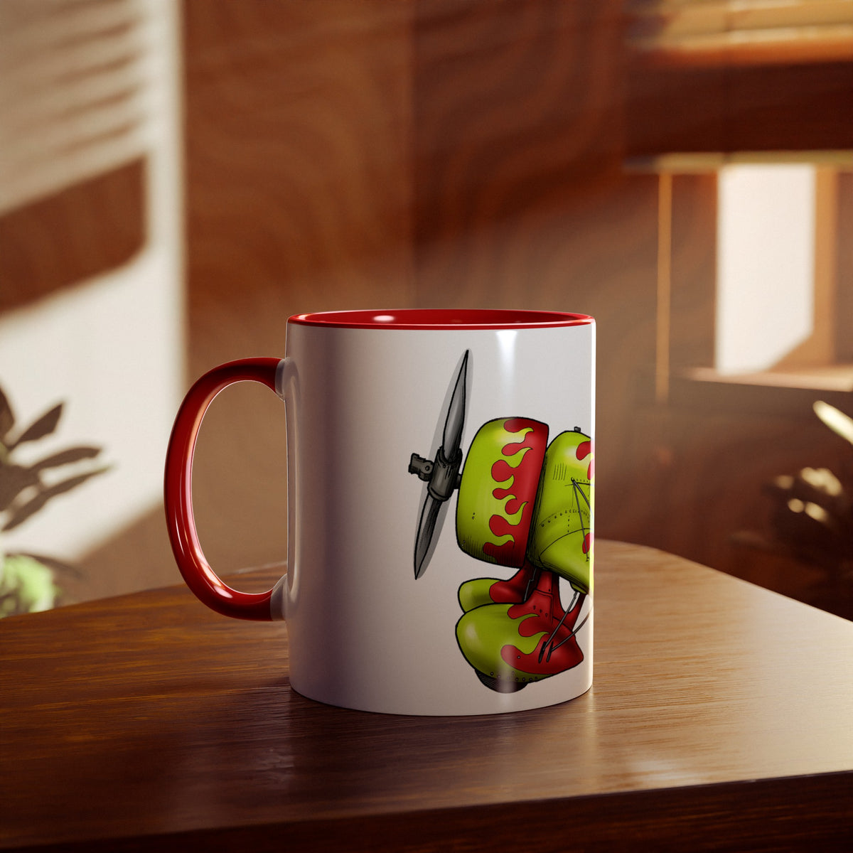 Gee Bee Two-Tone Coffee Mugs, 11oz - Funky Aviation