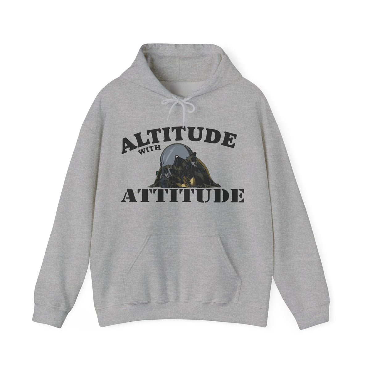 Altitude With Attitude Fighter Pilot Mountain Hoodie